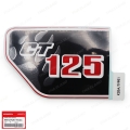 สติ๊กเกอร์ติดด้านซ้ายรถ "CT125" พื้นหลังดำ-ขอบแดง ติดรถสีแดง ของแท้ 1 ชิ้น สีดำ,เทา,แดง,ขาว สำหรับ Honda CT125 CT-125 125cc Motorcycle Scooter ปี 2020-2022